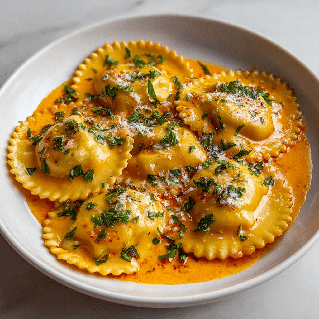 CREAMY HOMEMADE RAVIOLI SAUCE RECIPE - Recipe Image