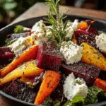 ROASTED BEETS AND CARROTS SALAD WITH BURRATA Recipe