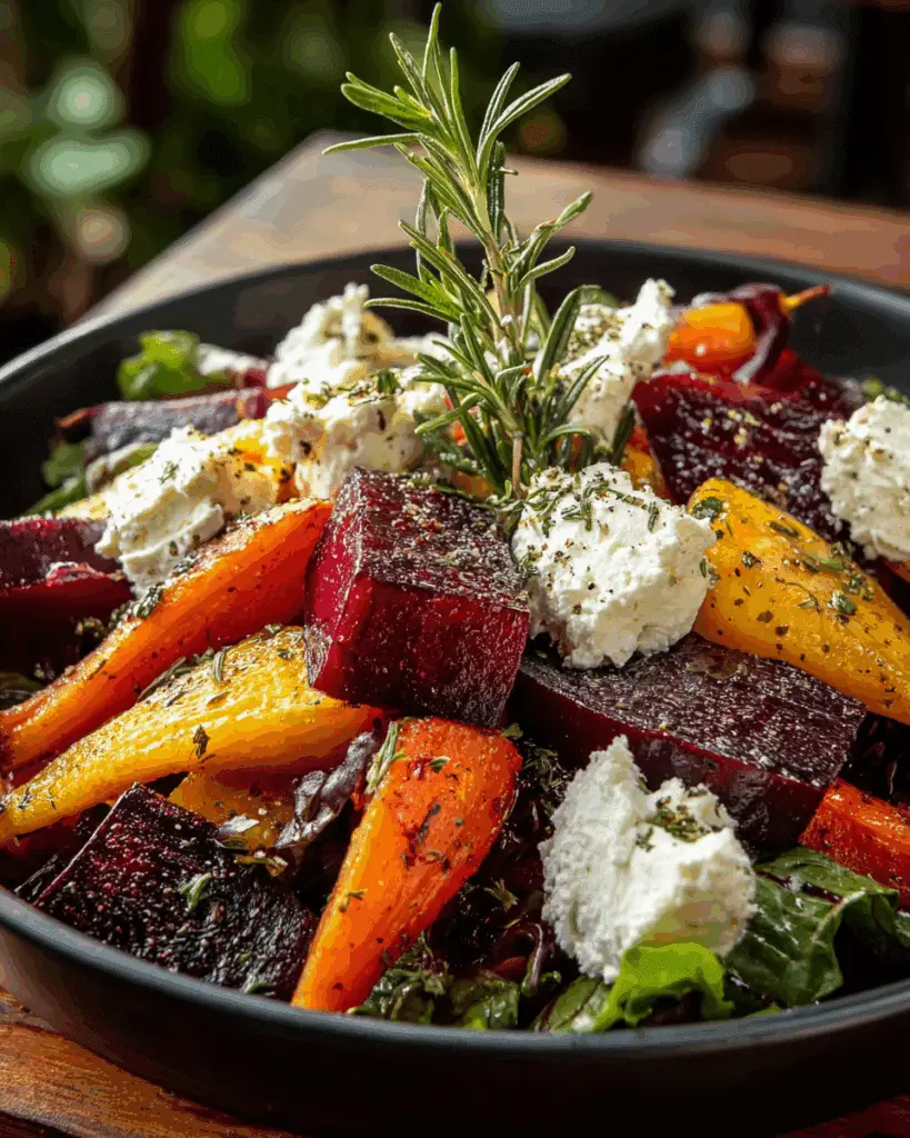 ROASTED BEETS AND CARROTS SALAD WITH BURRATA Recipe