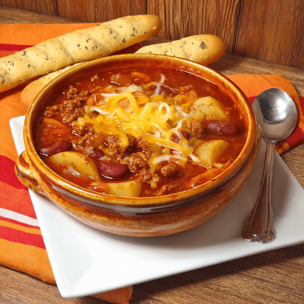 Italian Chili with Sausage (Easy One Pot Recipe) Recipe - Recipe Image