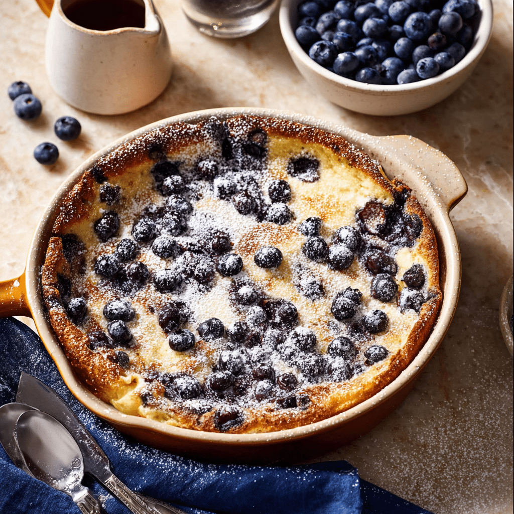 Blueberry Lemon Dutch Baby Recipe - Recipe Image