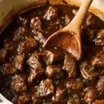 SIRLOIN TIPS IN GRAVY – EASY HALAL BEEF DINNER RECIPE