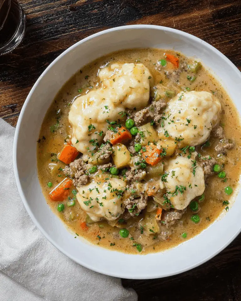 Ground Beef and Dumplings Recipe