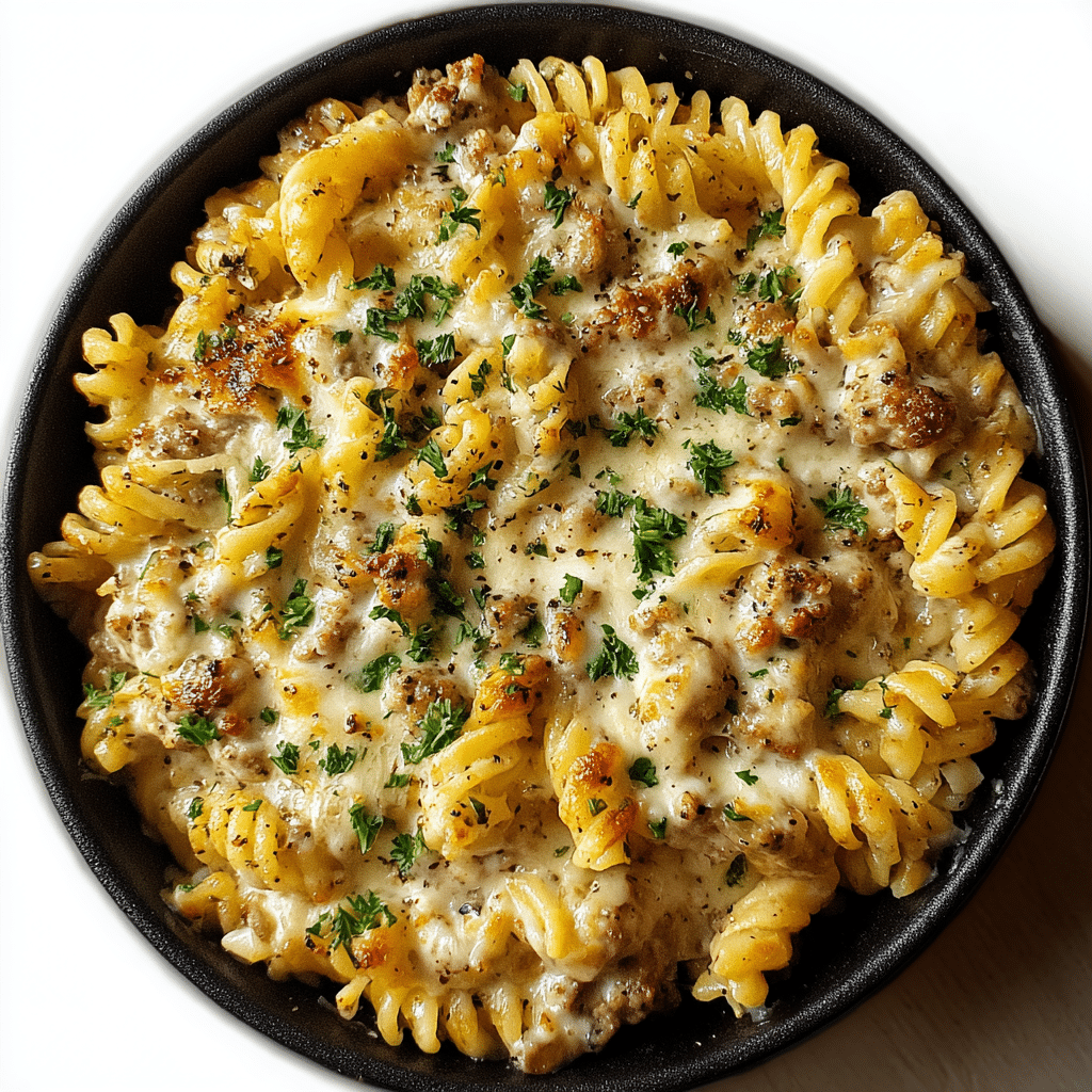 The Best Crockpot Garlic Parmesan Chicken Pasta Recipe - Recipe Image
