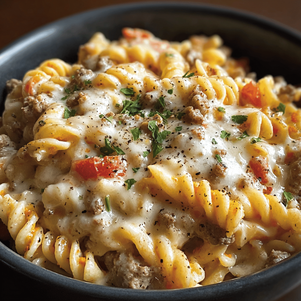 The Best Crockpot Garlic Parmesan Chicken Pasta Recipe - Recipe Image