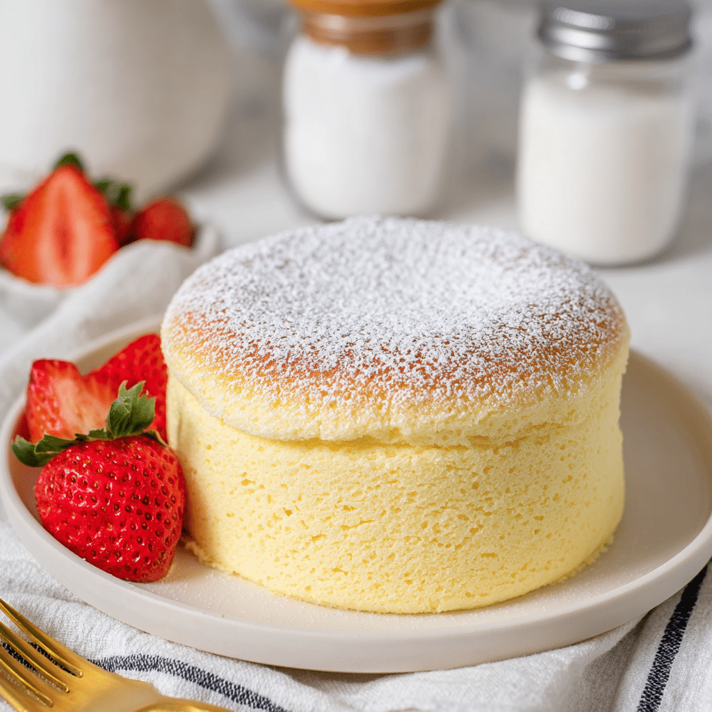 Jiggly Japanese Cheesecake Recipe - Recipe Image