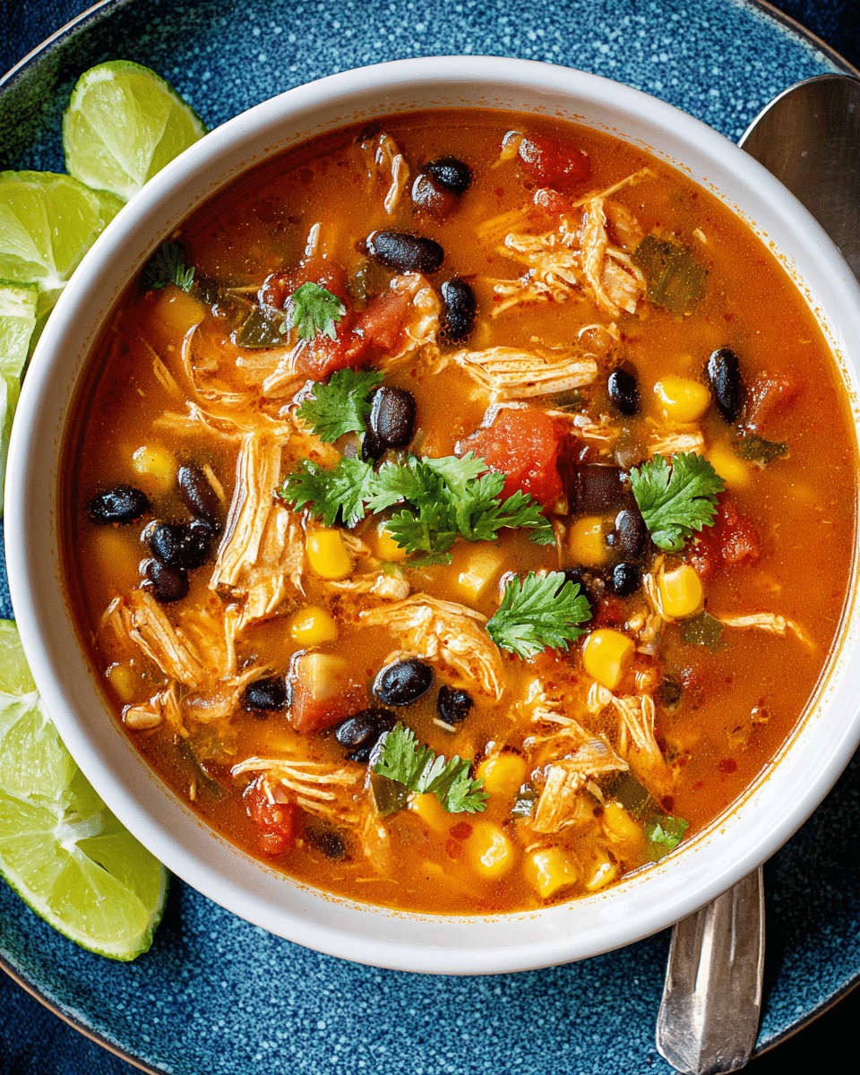 Slow Cooker Enchilada Soup Recipe