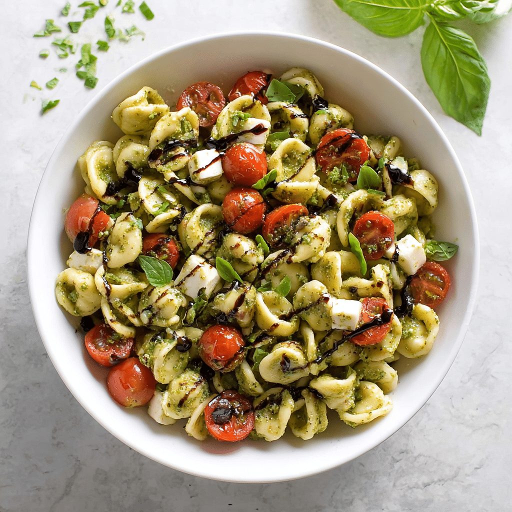 CAPRESE PESTO PASTA SALAD Recipe - Recipe Image