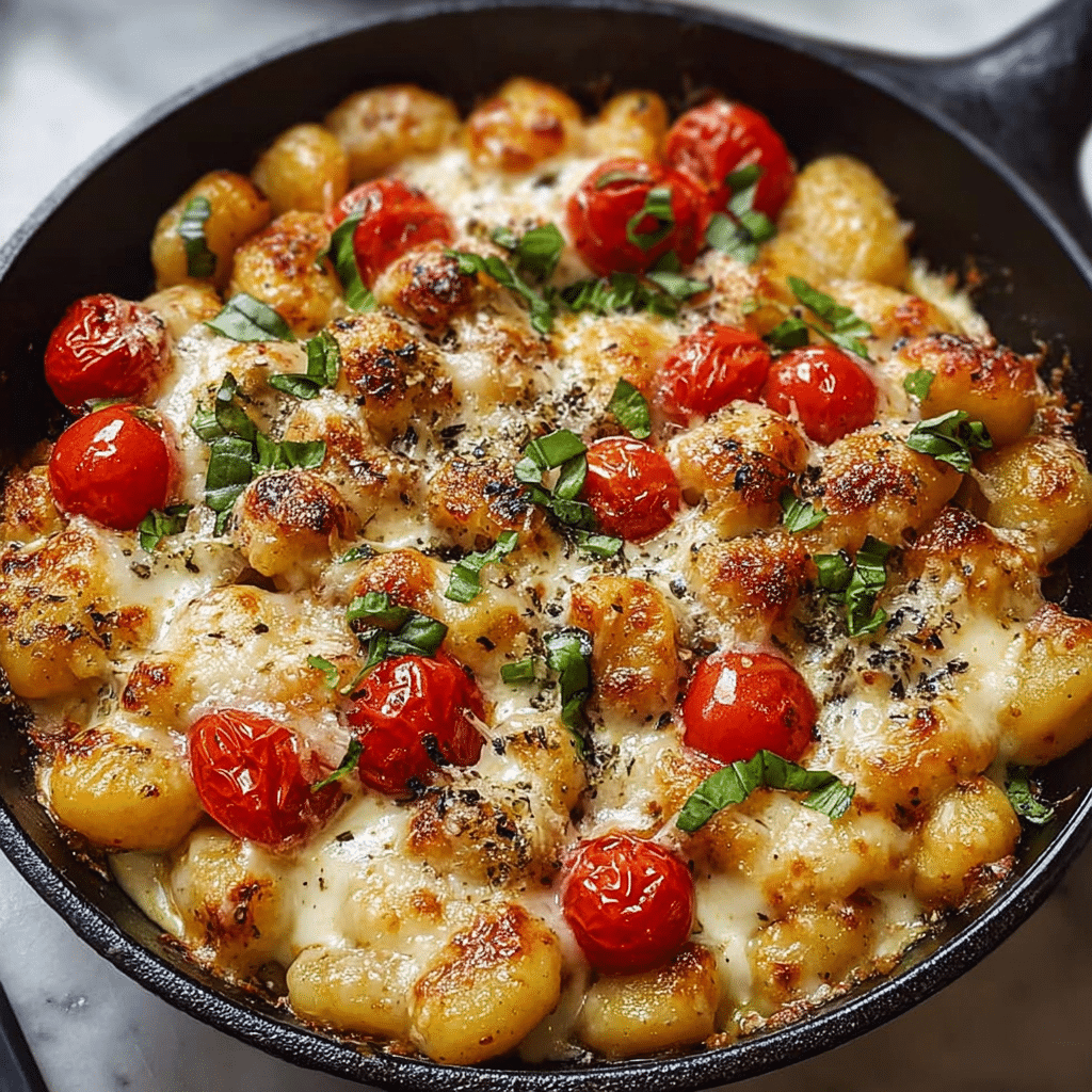Garlic Chicken Gnocchi Skillet: A 30-Minute Wonder! Recipe - Recipe Image