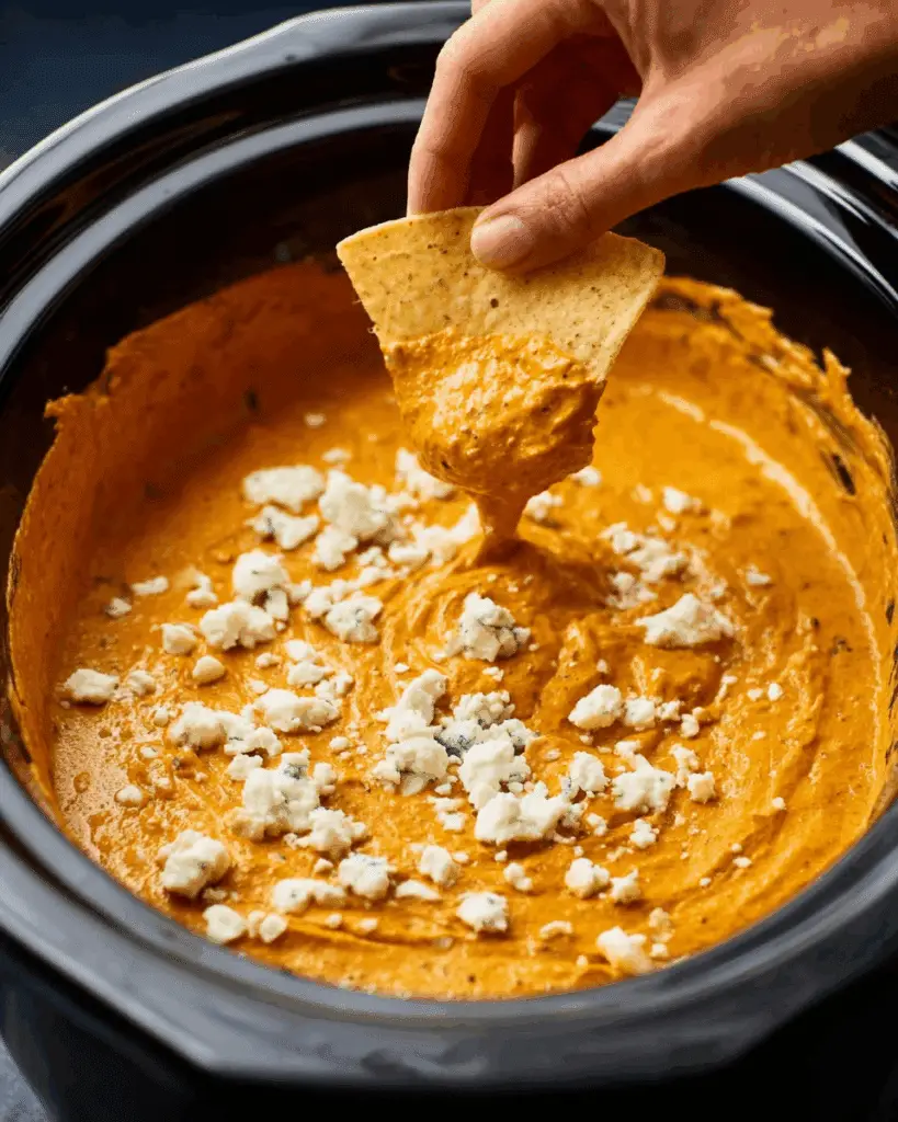 Slow Cooker Buffalo Chicken Dip Recipe