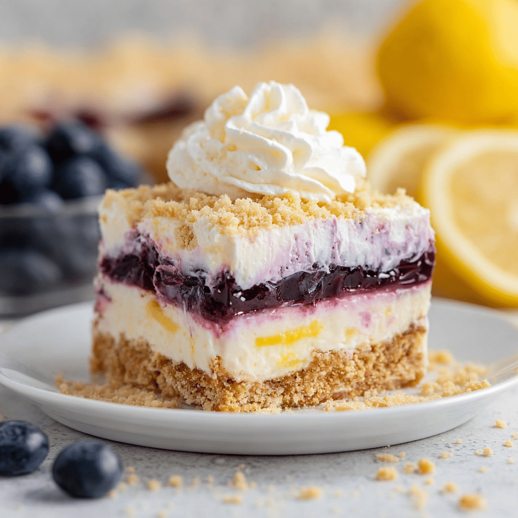 Lemon Blueberry Dessert Recipe - Recipe Image