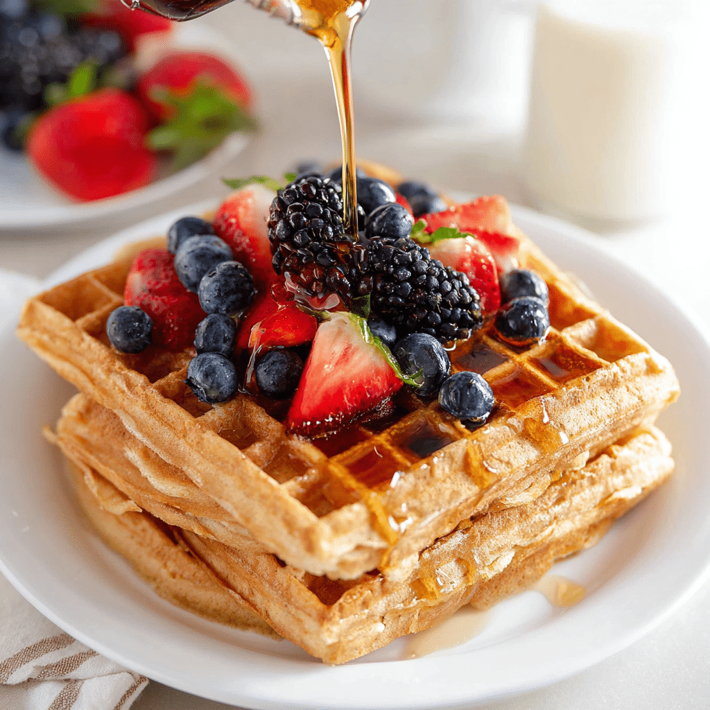Homemade Waffle Recipe - Recipe Image