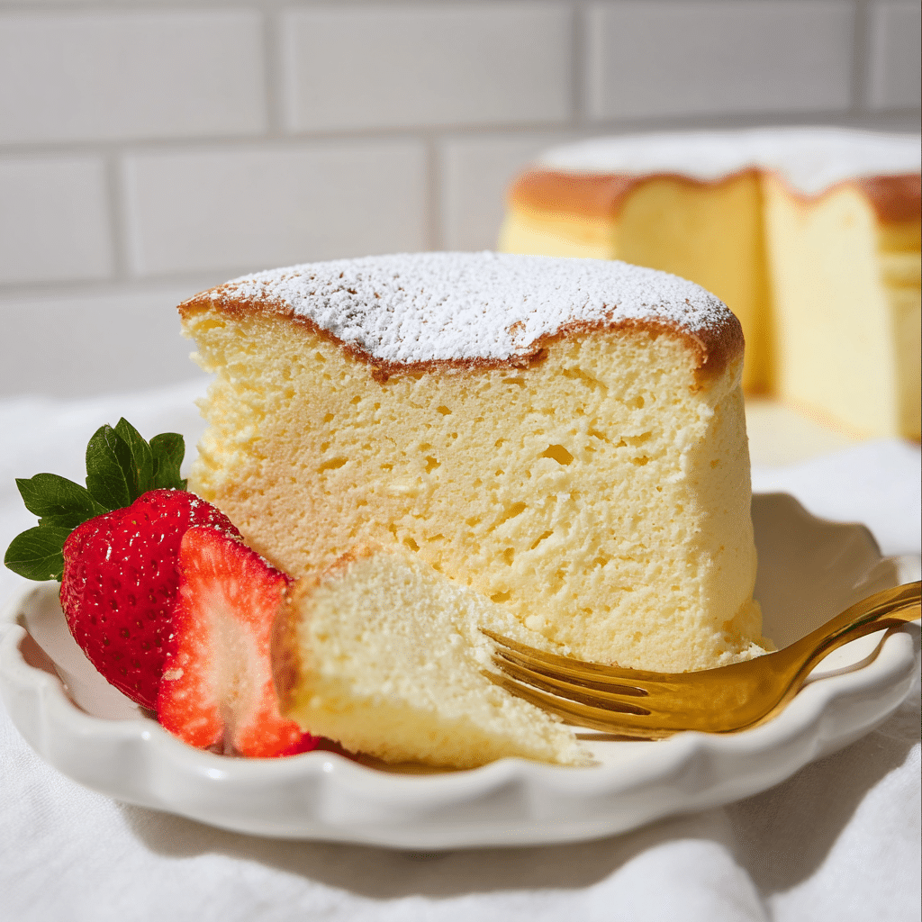 Jiggly Japanese Cheesecake Recipe - Recipe Image