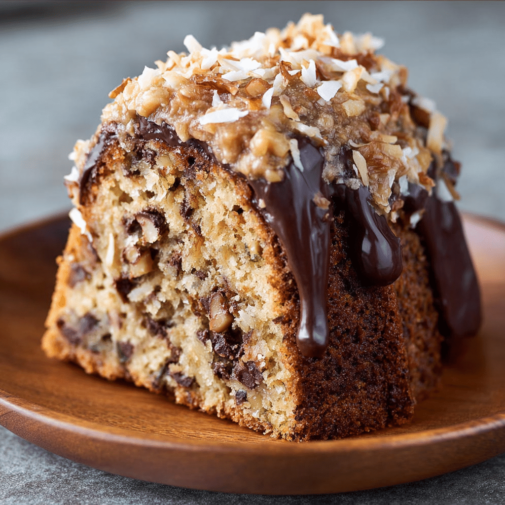 German Chocolate Pecan Pound Cake Recipe - Recipe Image