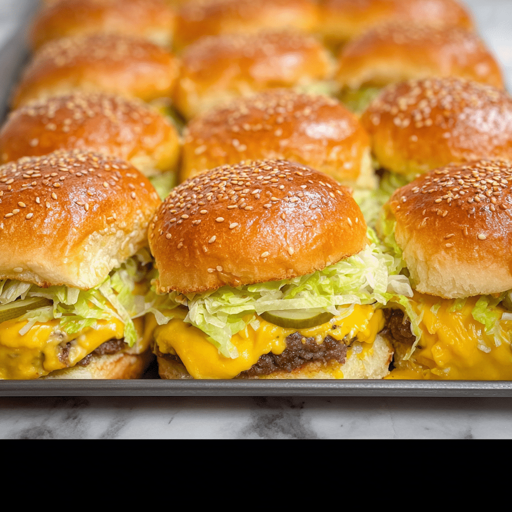 Big Mac Sliders Recipe - Recipe Image