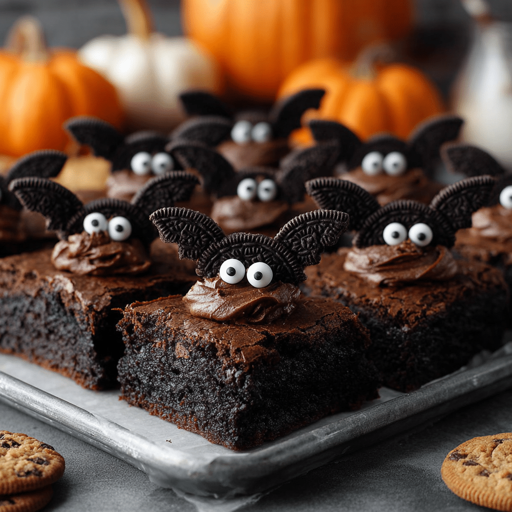 Bat Brownies Recipe - Recipe Image