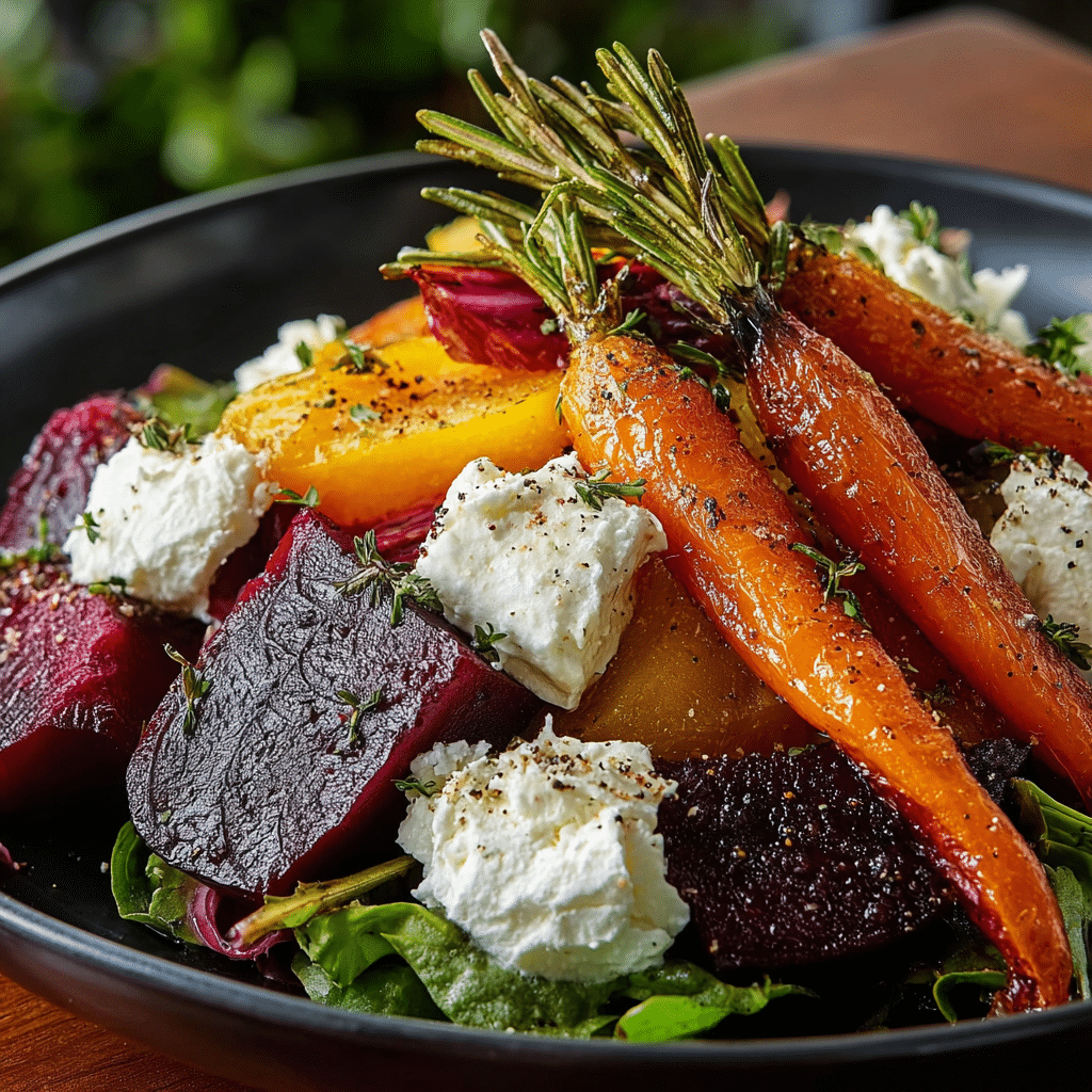 ROASTED BEETS AND CARROTS SALAD WITH BURRATA Recipe - Recipe Image