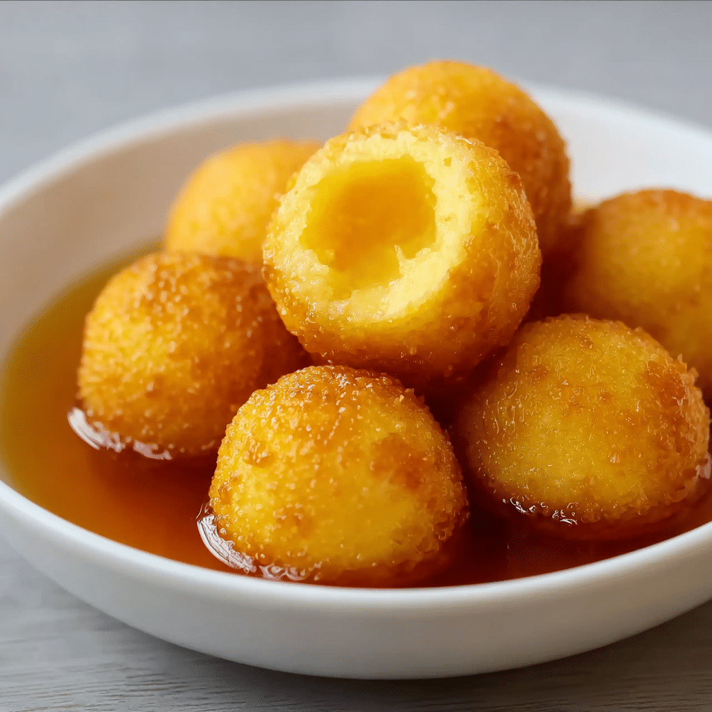 Honey Butter Cornbread Poppers Recipe - Recipe Image