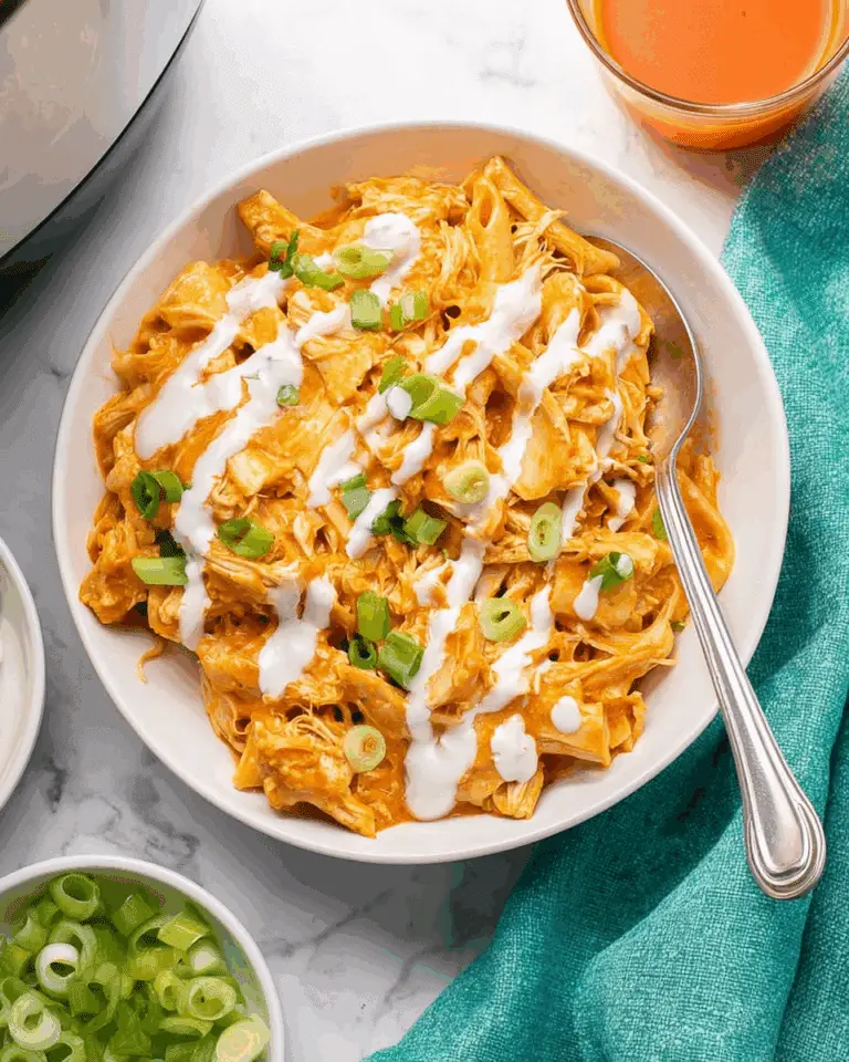 Slow Cooker Buffalo Chicken Mac & Cheese Recipe