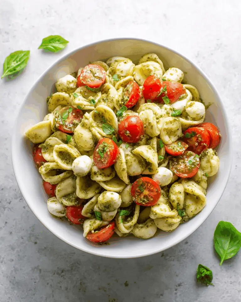 CAPRESE PESTO PASTA SALAD Recipe