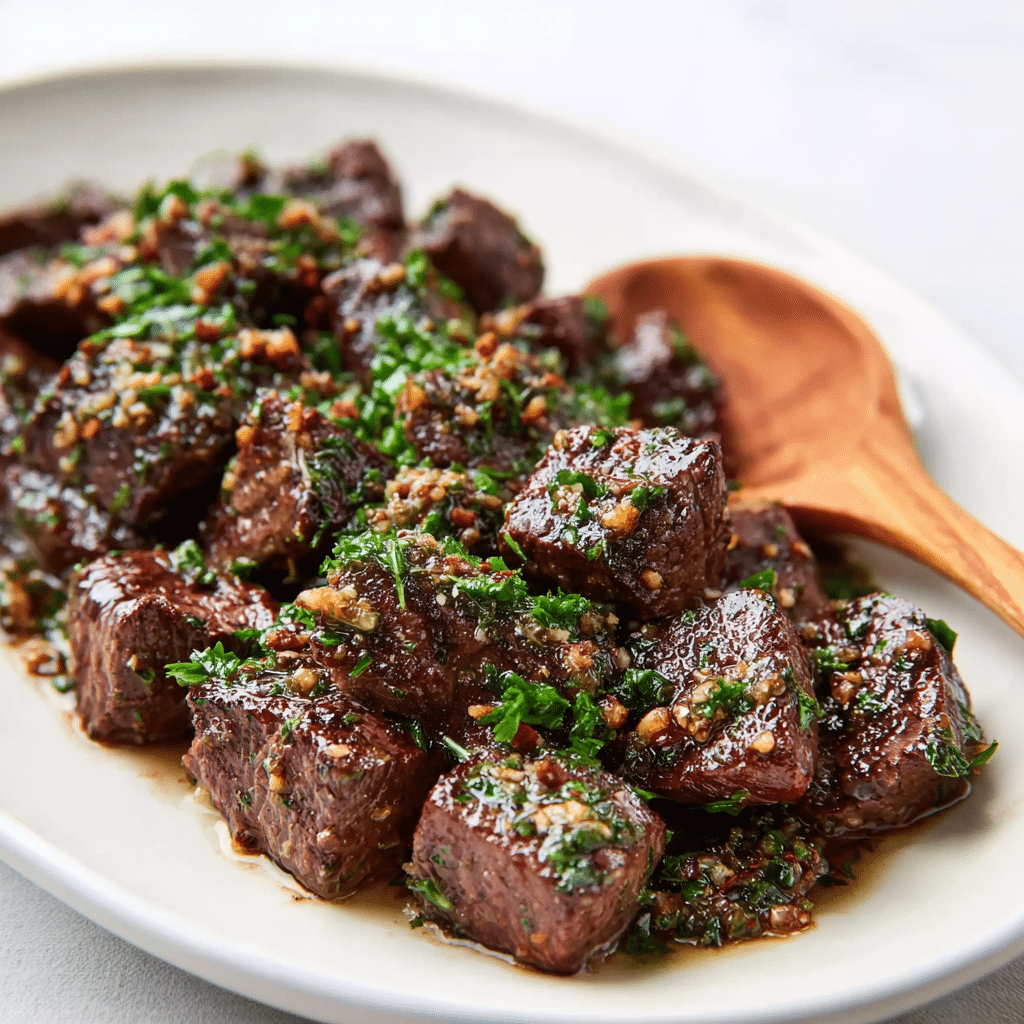 Garlic Butter Steak Bites Recipe - Recipe Image