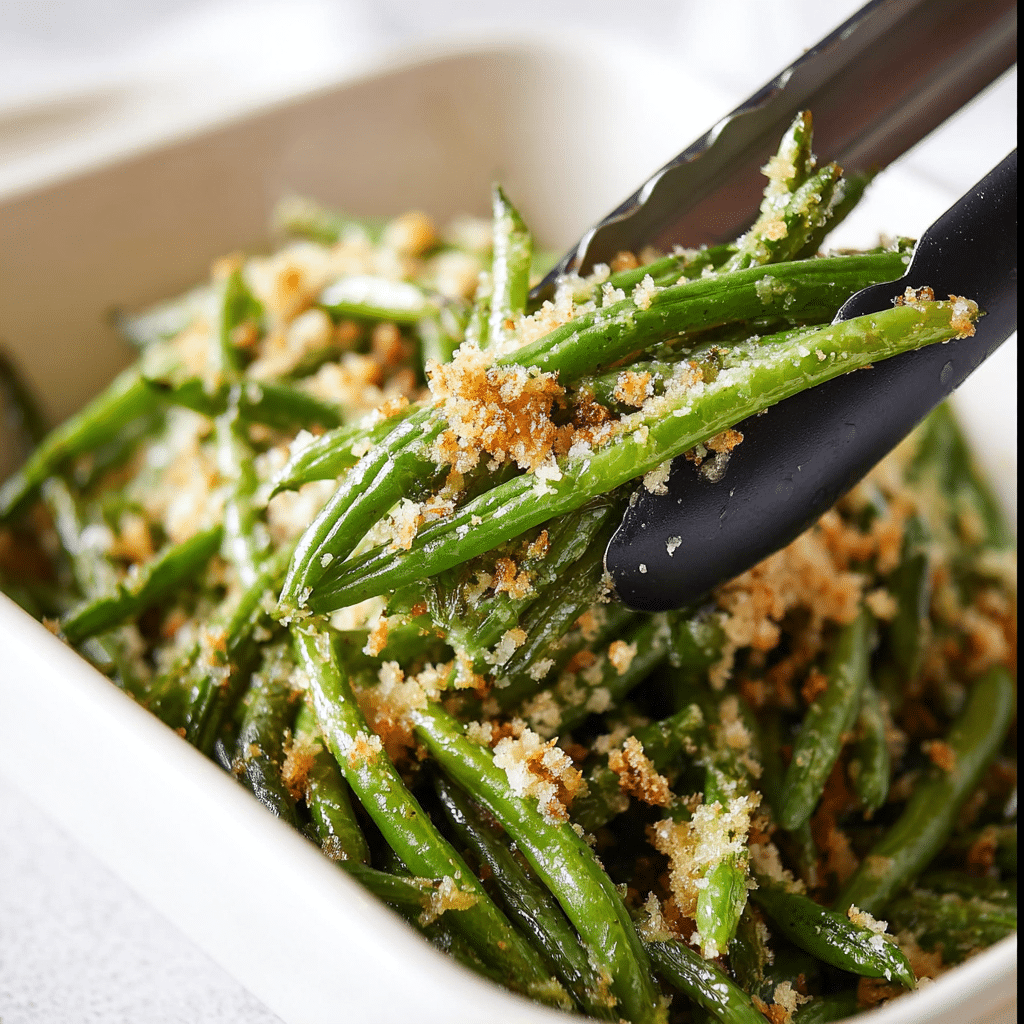Roasted Parmesan Green Beans Dfor dinner Recipe - Recipe Image