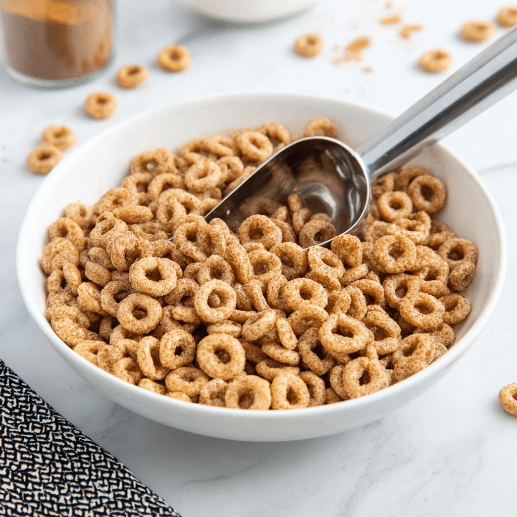 Mini Donut Hot Buttered Cheerios Recipe 6 Mini Donut Hot Buttered Cheerios Recipe - Recipe Image