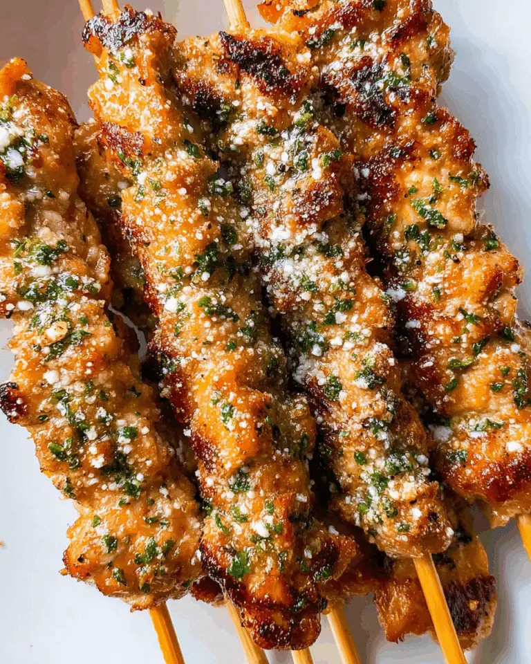 Easy Garlic Ranch Parmesan Chicken Kabobs Recipe