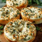 Cheesy Spinach-Artichoke Bagels Recipe