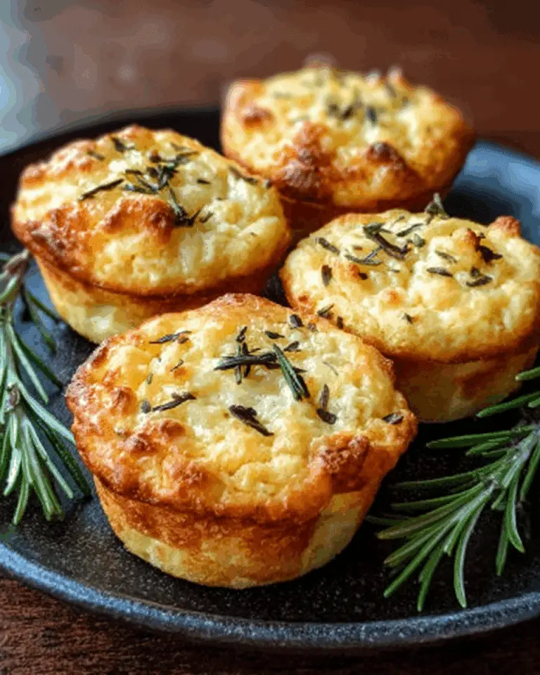 easy golden crust garlic rosemary focaccia muffins recipe