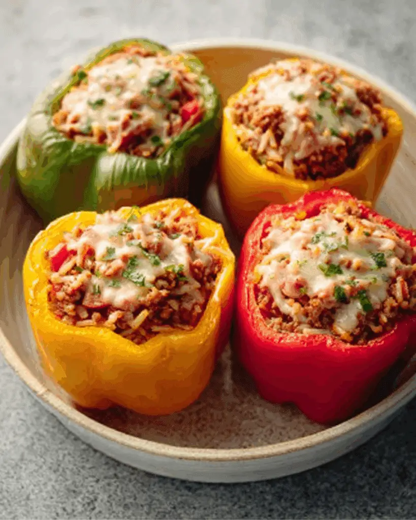 Meatloaf Stuffed Peppers Recipe