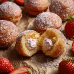 Strawberry Cheesecake Stuffed Donut Holes Recipe