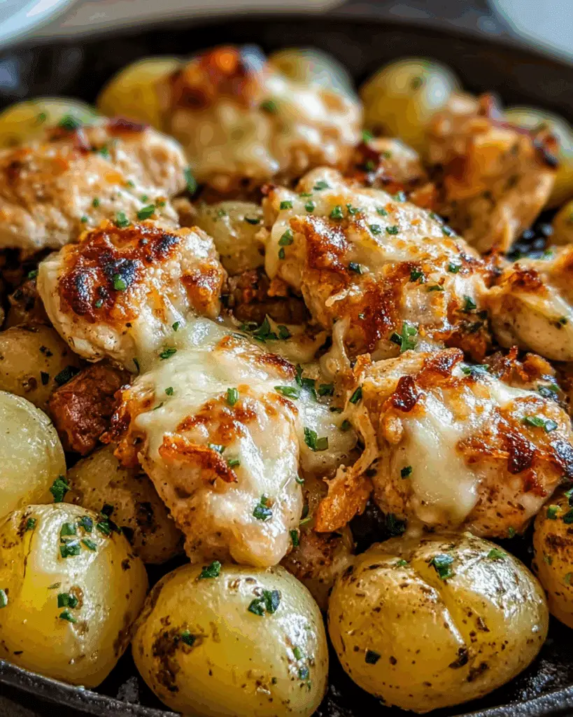 Garlic Parmesan Chicken and Potatoes (One-Pan Dinner) Recipe