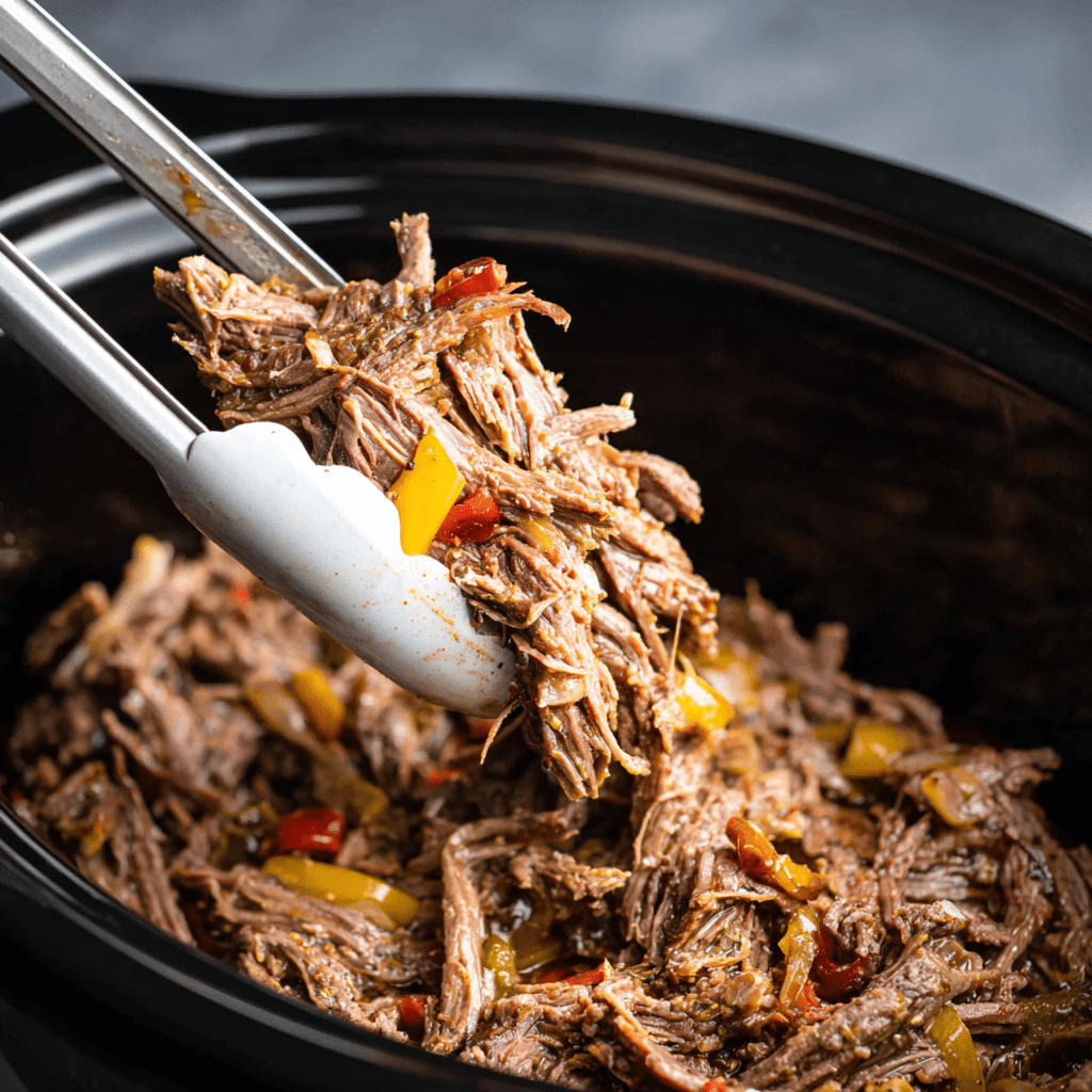 Italian Crockpot Beef Recipe - Recipe Image