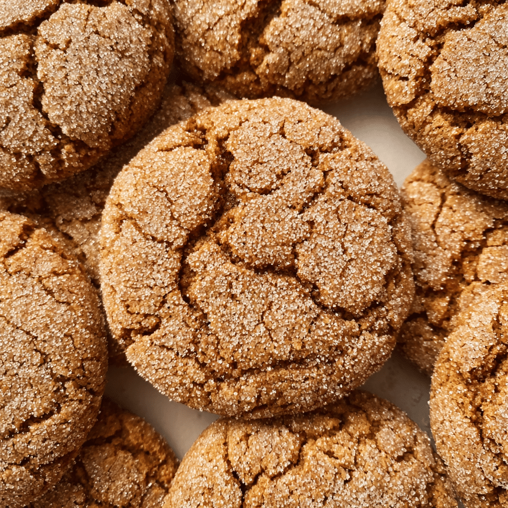 Soft & Chewy Ginger Molasses Cookies Recipe - Recipe Image