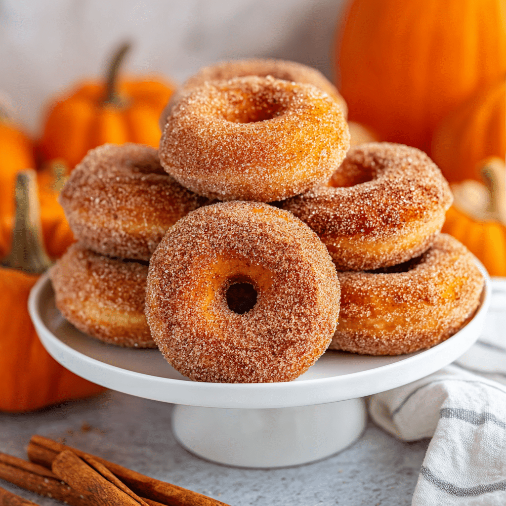 Easy Baked Pumpkin Donuts Recipe - Recipe Image