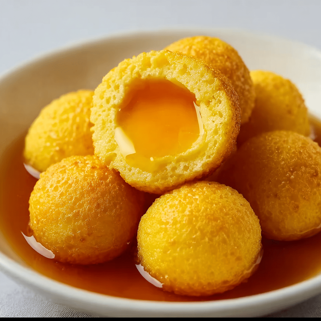 Honey Butter Cornbread Poppers Recipe - Recipe Image