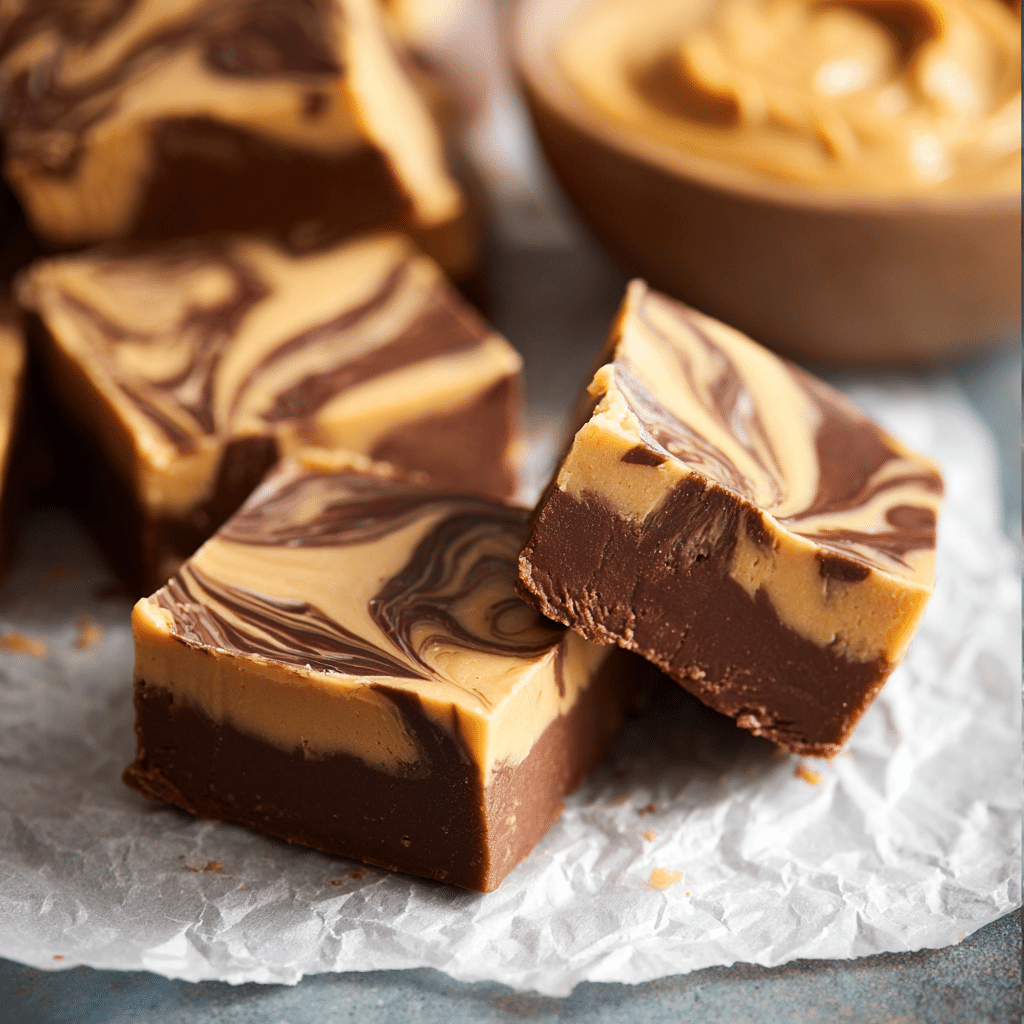 Easy Chocolate Peanut Butter Fudge Recipe - Recipe Image