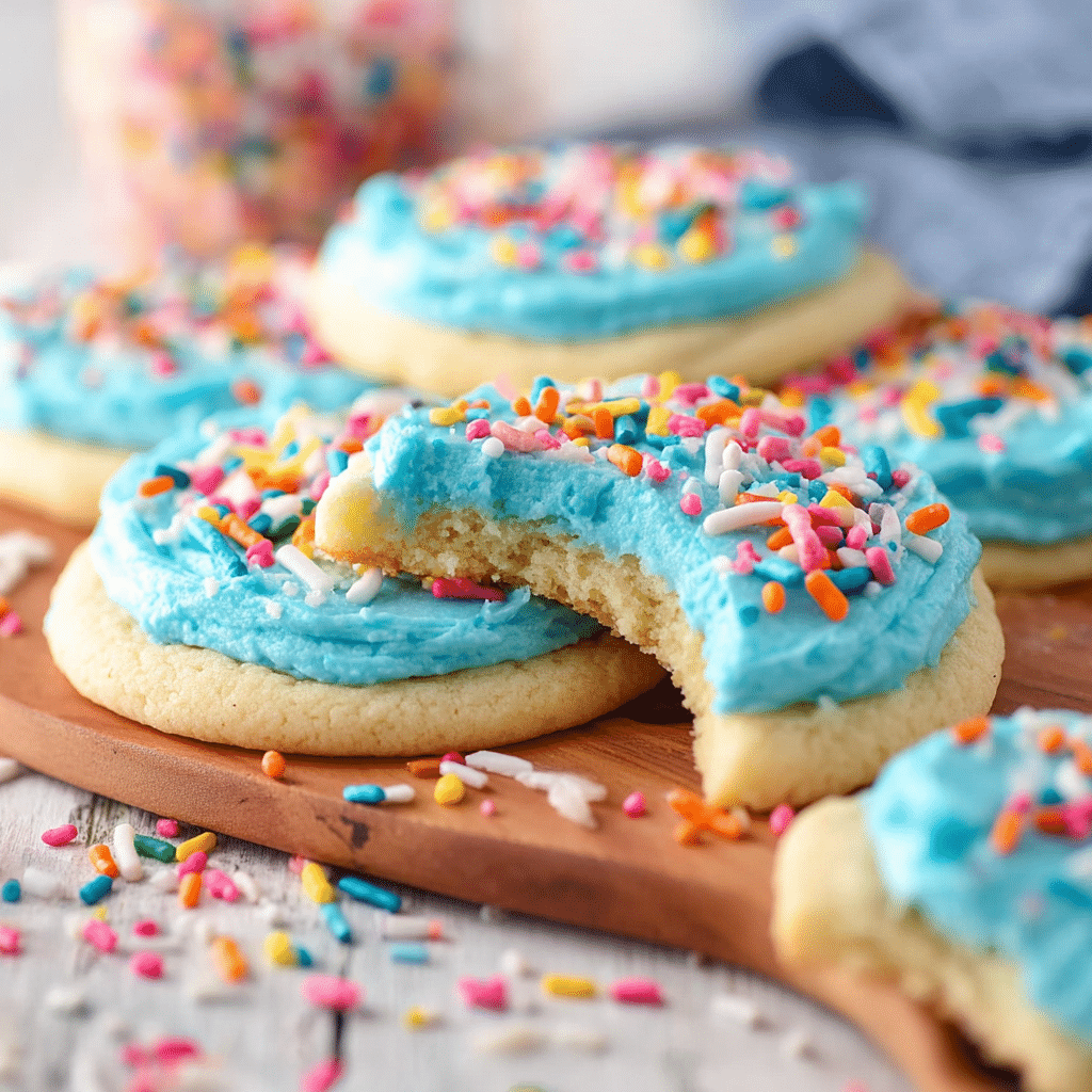{3 Ingredient} Easy Sugar Cookies Recipe - Recipe Image