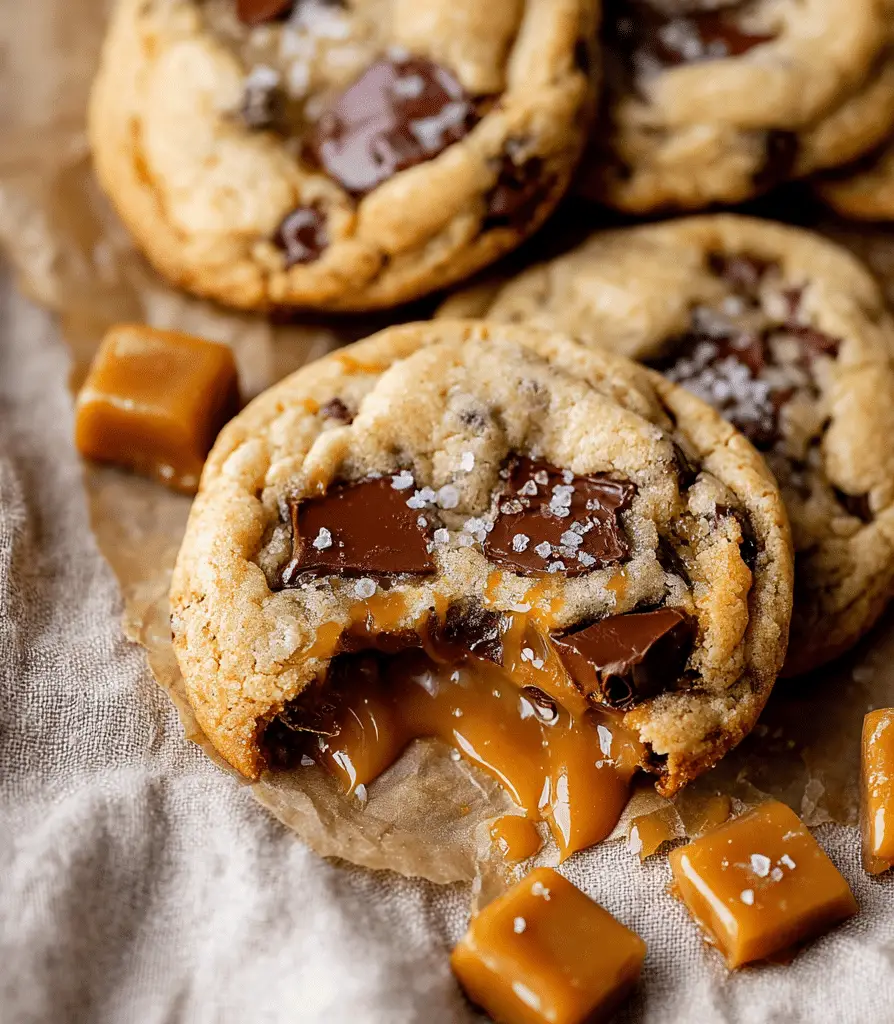 The Best Chewy Salted Caramel Chocolate Chip Cookies Recipe 5 The Best Chewy Salted Caramel Chocolate Chip Cookies Recipe