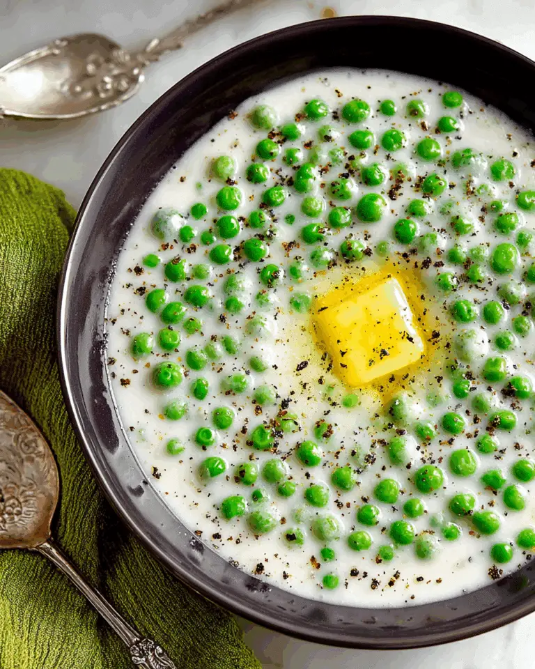 Creamed Peas Recipe