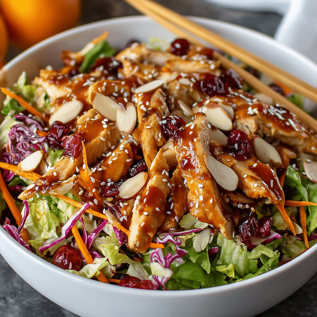 Asian Chicken Cranberry Salad Recipe - Recipe Image