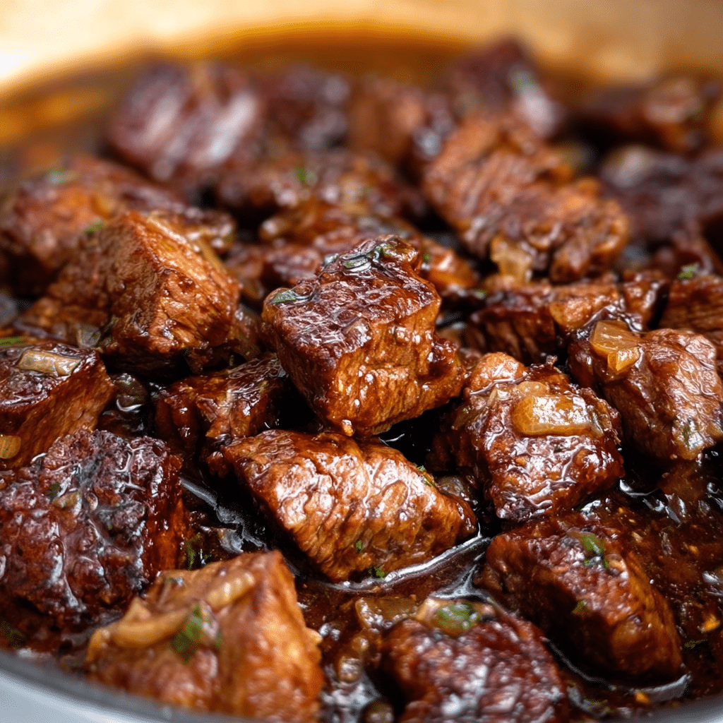 Crockpot Steak Bites Easy Recipe - Recipe Image