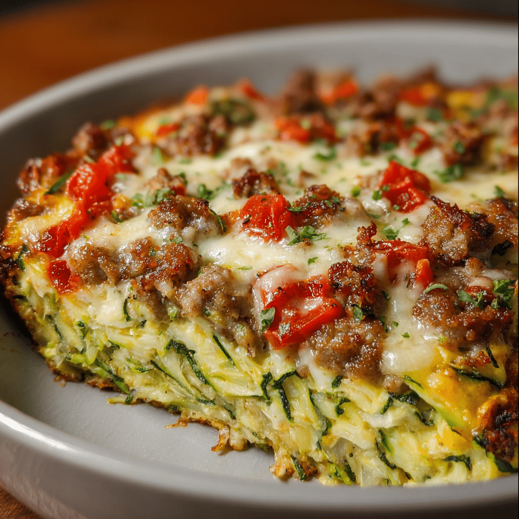 Zucchini Pizza Casserole Recipe - Recipe Image