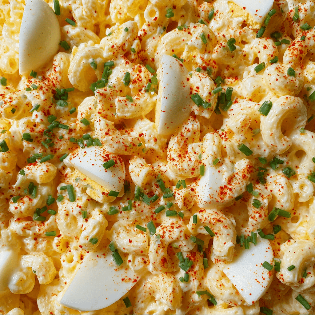 Deviled Egg Pasta Salad Recipe - Recipe Image