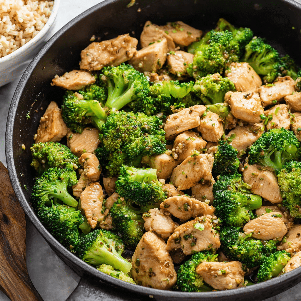 Skillet Chicken & Broccoli Recipe - Recipe Image