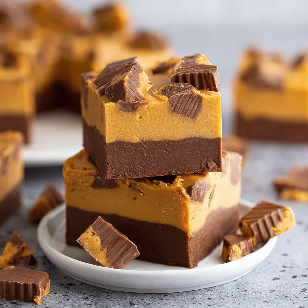 Easy Chocolate Peanut Butter Fudge Recipe - Recipe Image