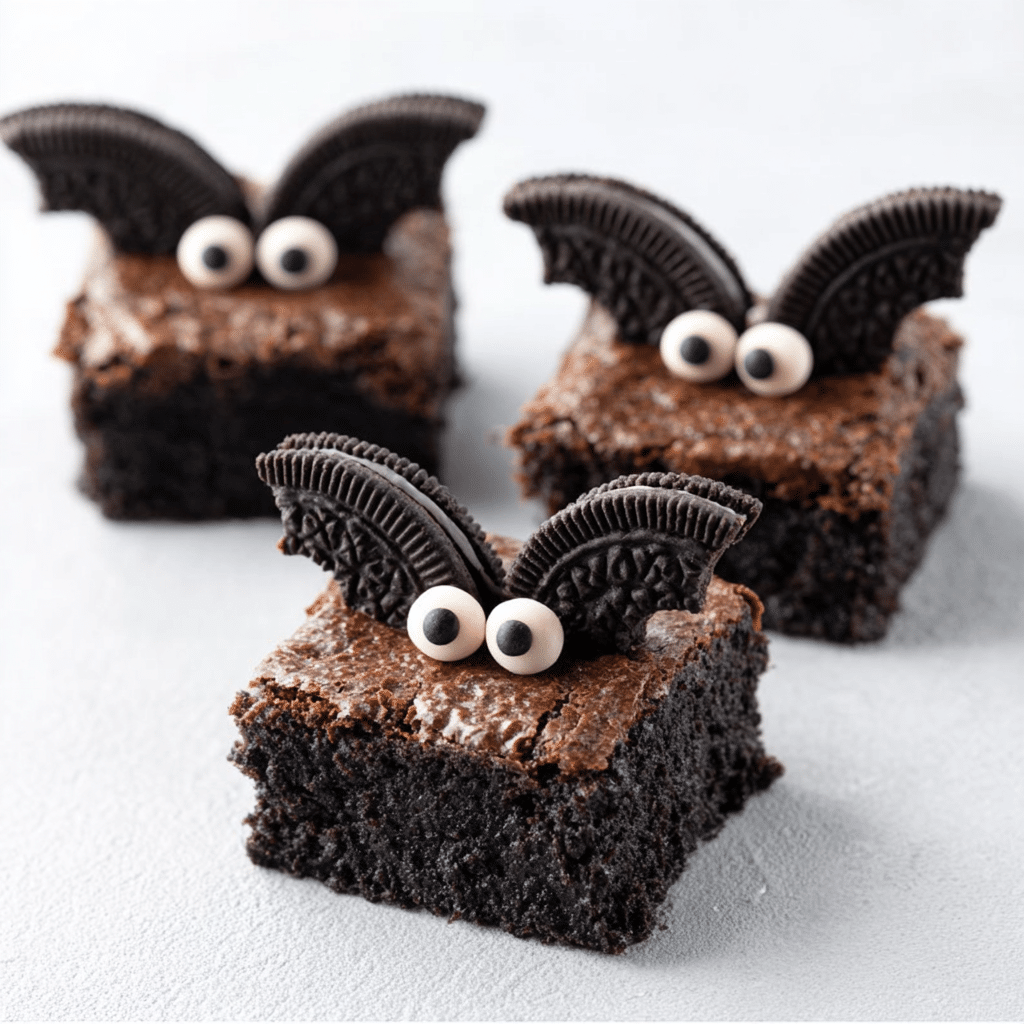 Bat Brownies Recipe - Recipe Image