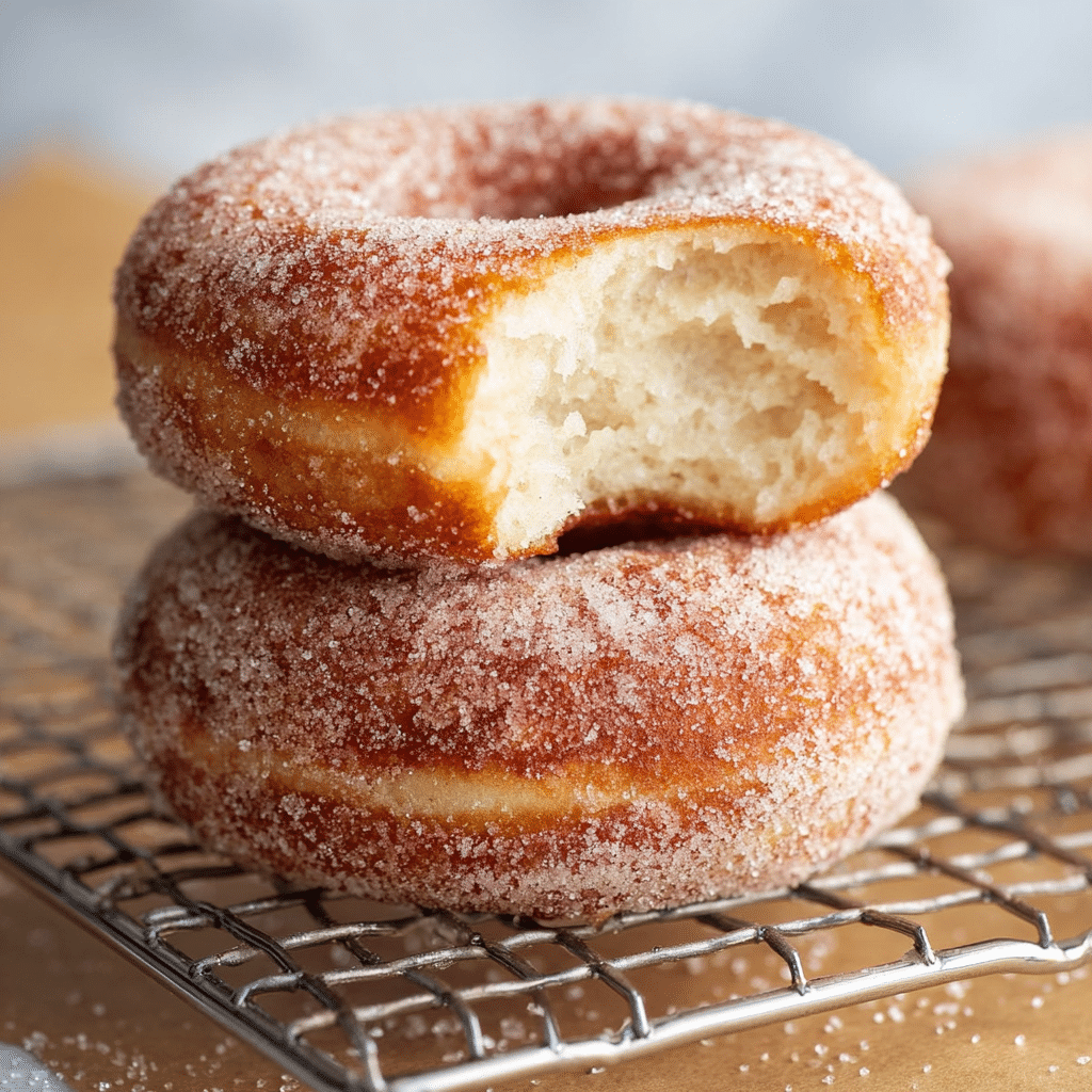 Homemade Fluffy Doughnuts Recipe - Recipe Image