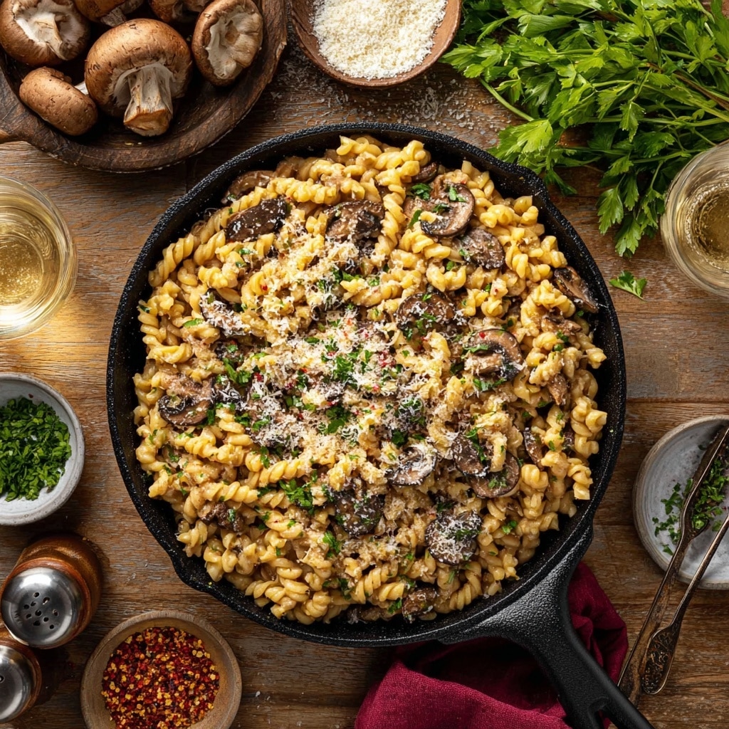 Mushroom Pasta Recipe - Recipe Image